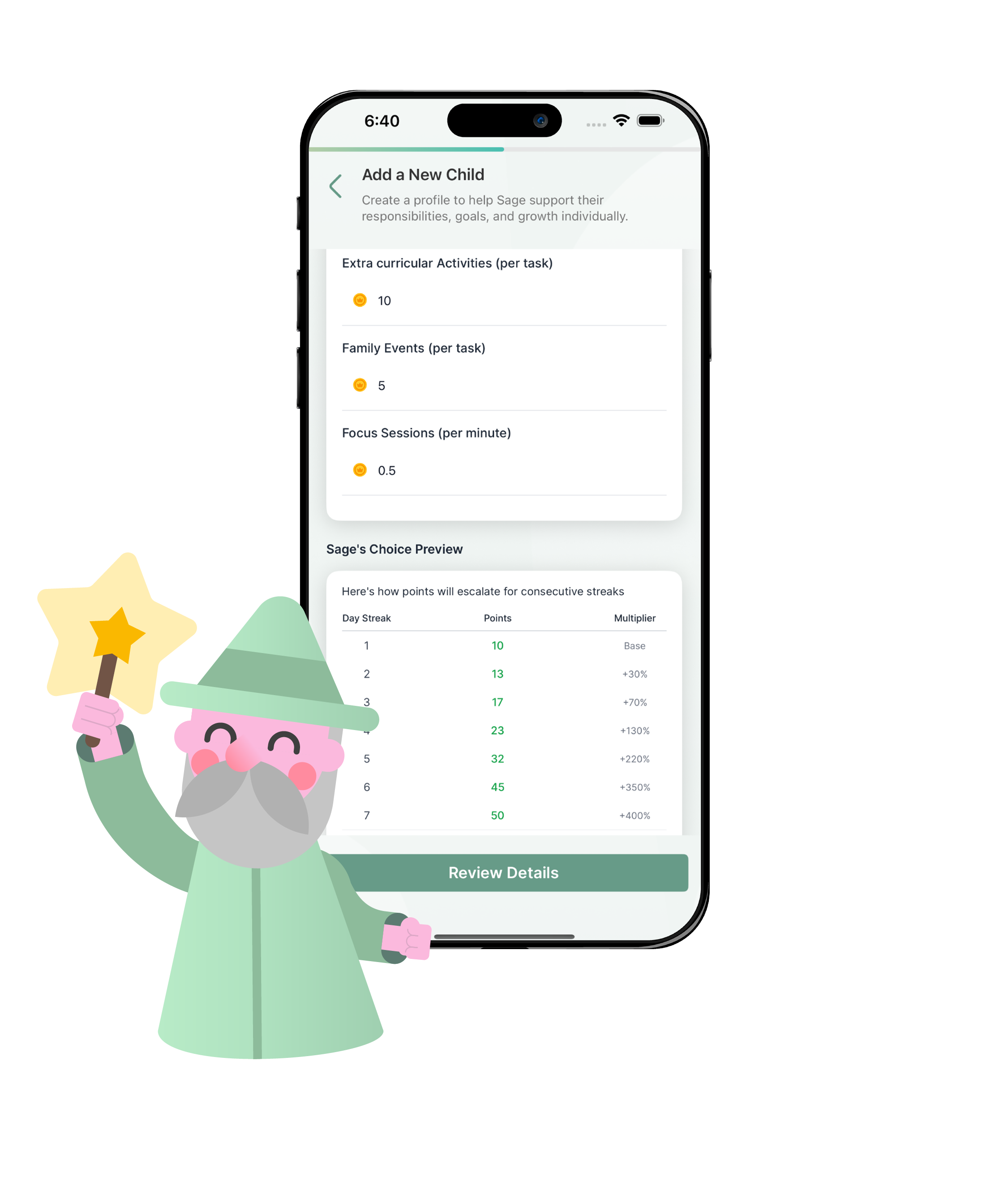 App screen: Support Radar